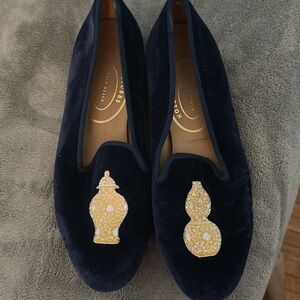 Stubbs & Wootton ginger jar smoking slippers size 8